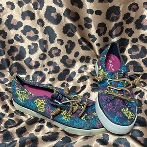 Sperry Women's Vibrant Blue and Yellow Sneakers